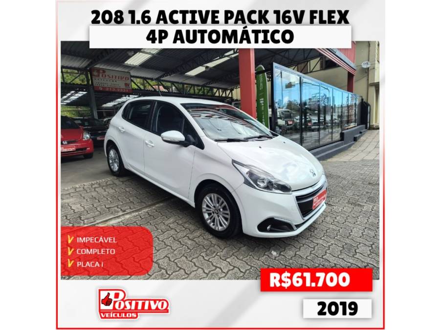 PEUGEOT - 208 - 2018/2019 - Branca - R$ 61.700,00