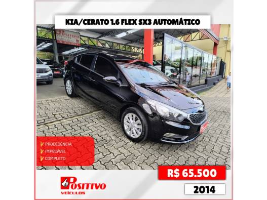 KIA MOTORS - CERATO - 2014/2014 - Preta - R$ 65.500,00