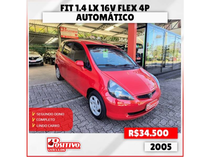 HONDA - FIT - 2005/2005 - Vermelha - R$ 34.500,00