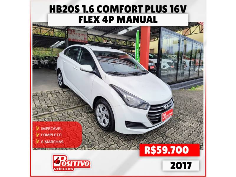 HYUNDAI - HB20S - 2016/2017 - Branca - R$ 59.700,00