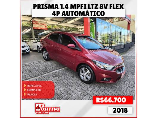 CHEVROLET - PRISMA - 2017/2018 - Vermelha - R$ 66.700,00