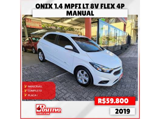 CHEVROLET - ONIX - 2019/2019 - Branca - R$ 59.800,00
