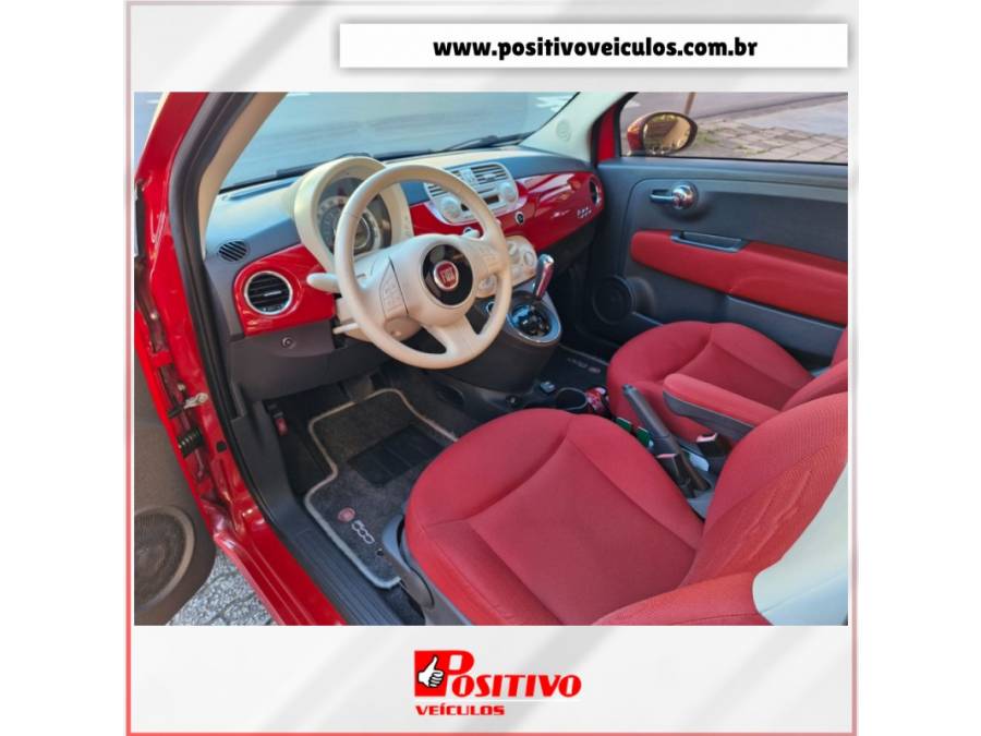 FIAT - 500 - 2014/2015 - Vermelha - R$ 54.900,00