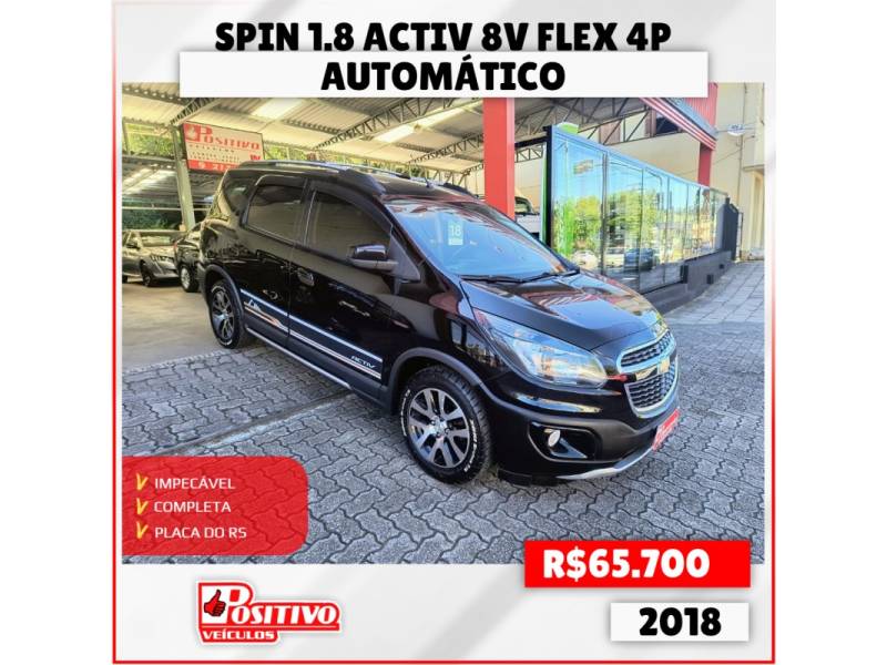 CHEVROLET - SPIN - 2017/2018 - Preta - R$ 65.700,00