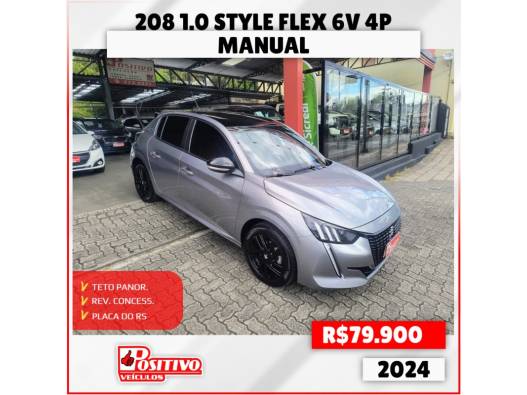PEUGEOT - 208 - 2023/2024 - Cinza - R$ 79.900,00