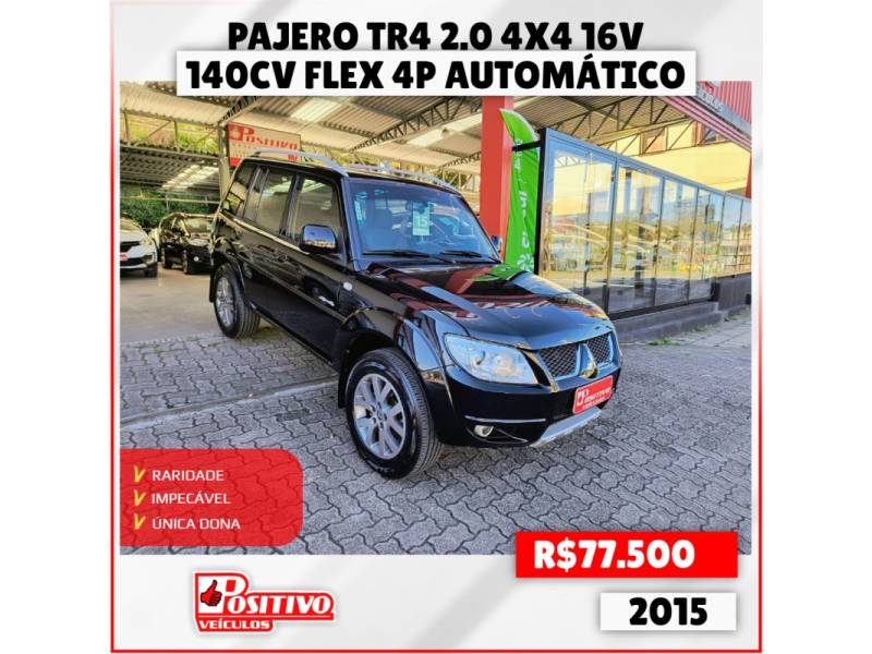 MITSUBISHI - PAJERO TR4 - 2014/2015 - Preta - R$ 77.500,00