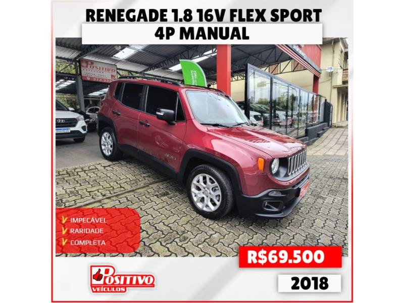 JEEP - RENEGADE - 2018/2018 - Vermelha - R$ 69.500,00