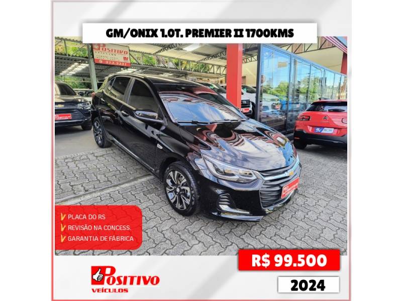 CHEVROLET - ONIX - 2024/2024 - Preta - R$ 99.500,00