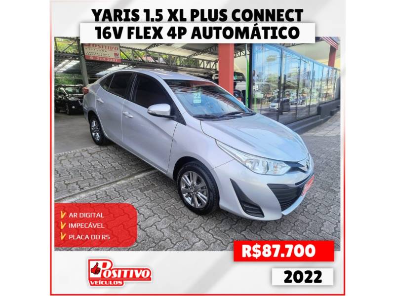 TOYOTA - YARIS - 2021/2022 - Prata - R$ 87.700,00