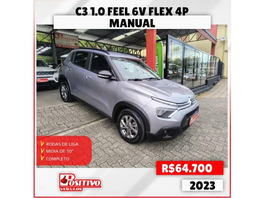 CITROËN - C3 - 2022/2023 - Cinza - R$ 64.700,00
